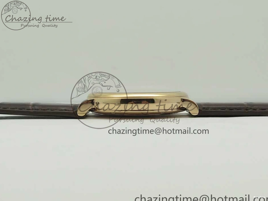 MIROTIME 0126 Portofino Automatic RG FKF 1:1 Best Edition White Dial on Brown Leather Strap A Practical 7140